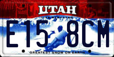 UT license plate E158CM