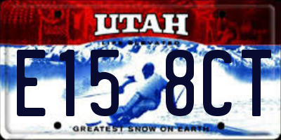 UT license plate E158CT