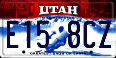 UT license plate E158CZ