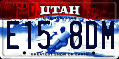 UT license plate E158DM