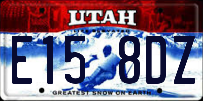 UT license plate E158DZ