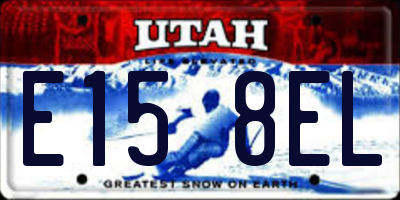 UT license plate E158EL