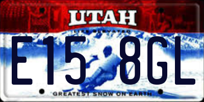 UT license plate E158GL