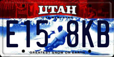 UT license plate E158KB