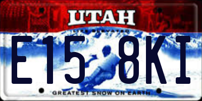 UT license plate E158KI