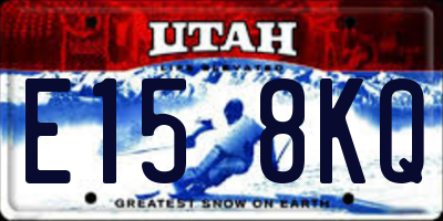UT license plate E158KQ