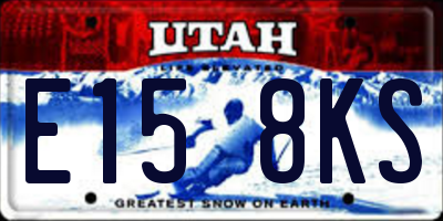 UT license plate E158KS