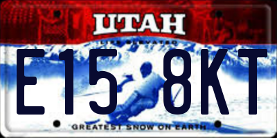 UT license plate E158KT
