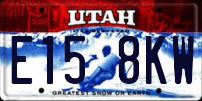 UT license plate E158KW