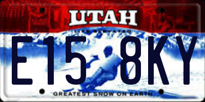 UT license plate E158KY