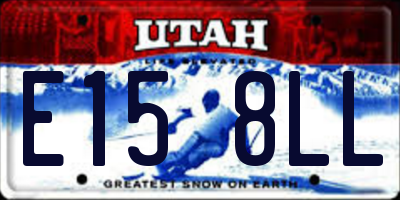 UT license plate E158LL
