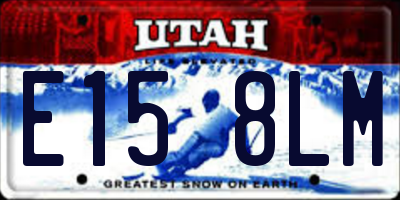 UT license plate E158LM