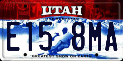 UT license plate E158MA