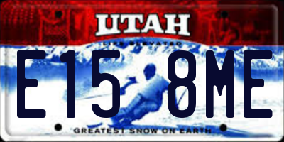 UT license plate E158ME