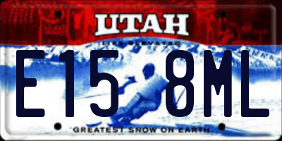UT license plate E158ML