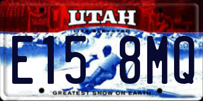 UT license plate E158MQ
