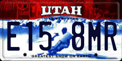 UT license plate E158MR