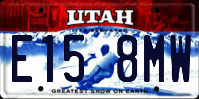 UT license plate E158MW