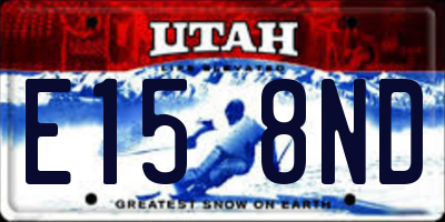 UT license plate E158ND