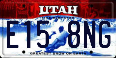 UT license plate E158NG