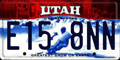 UT license plate E158NN