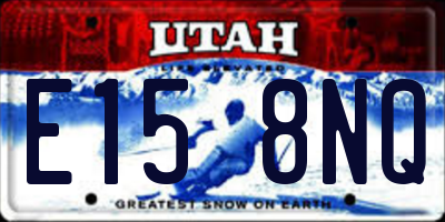 UT license plate E158NQ