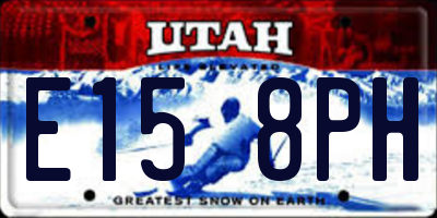 UT license plate E158PH