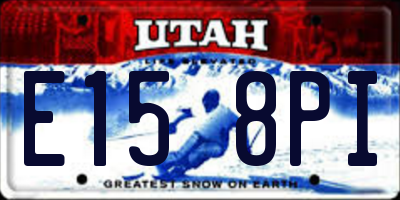 UT license plate E158PI