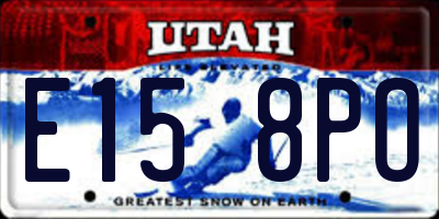 UT license plate E158PO