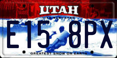 UT license plate E158PX