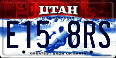 UT license plate E158RS