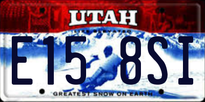 UT license plate E158SI