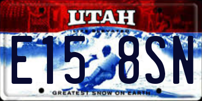 UT license plate E158SN
