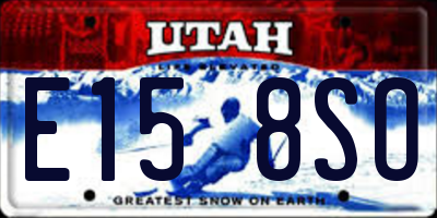 UT license plate E158SO