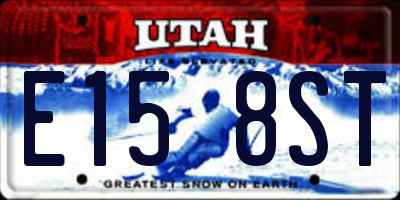 UT license plate E158ST