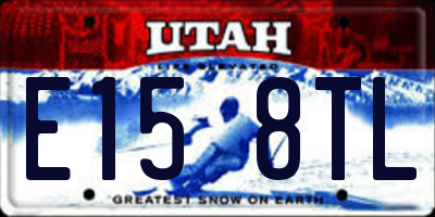 UT license plate E158TL