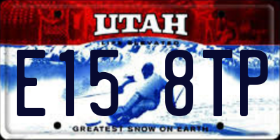 UT license plate E158TP