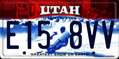 UT license plate E158VV