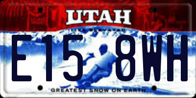 UT license plate E158WH