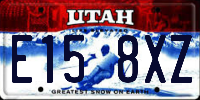 UT license plate E158XZ