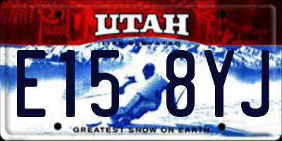 UT license plate E158YJ