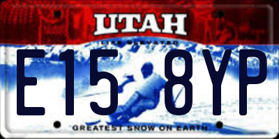 UT license plate E158YP