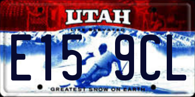 UT license plate E159CL