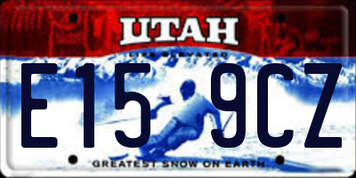 UT license plate E159CZ