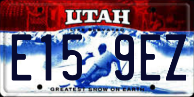 UT license plate E159EZ