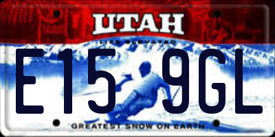 UT license plate E159GL