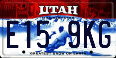 UT license plate E159KG