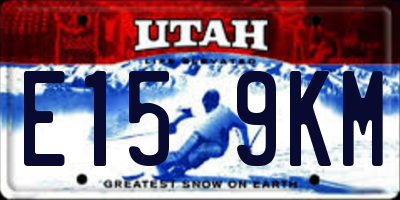 UT license plate E159KM