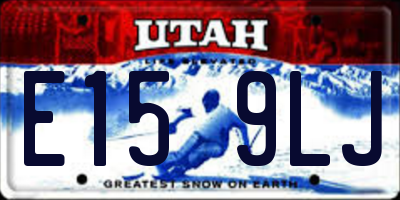 UT license plate E159LJ