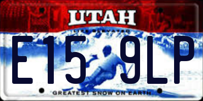 UT license plate E159LP